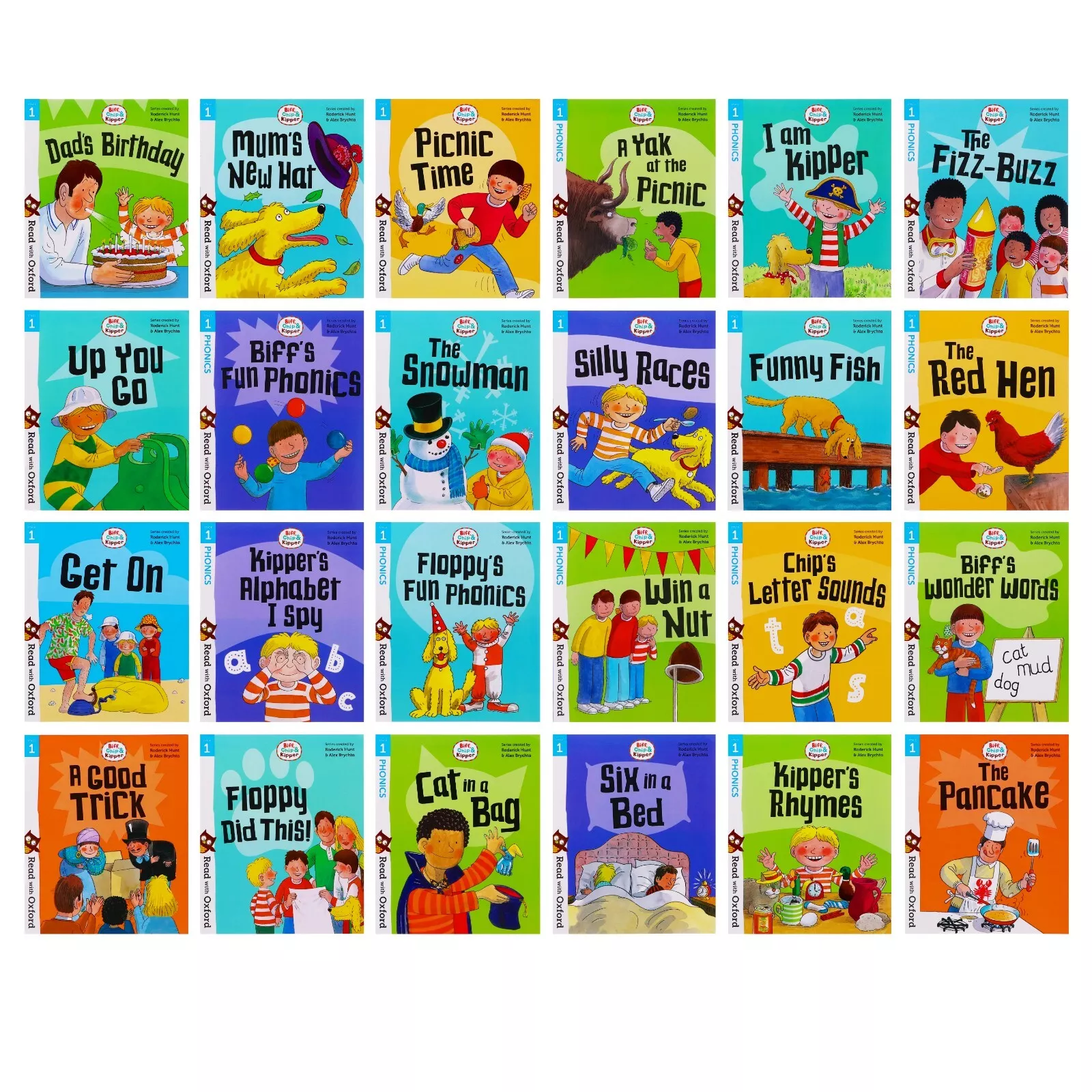 Read with Oxford-Flopp's Fun Phonics - Stage 1 - 24 books set extra image $1