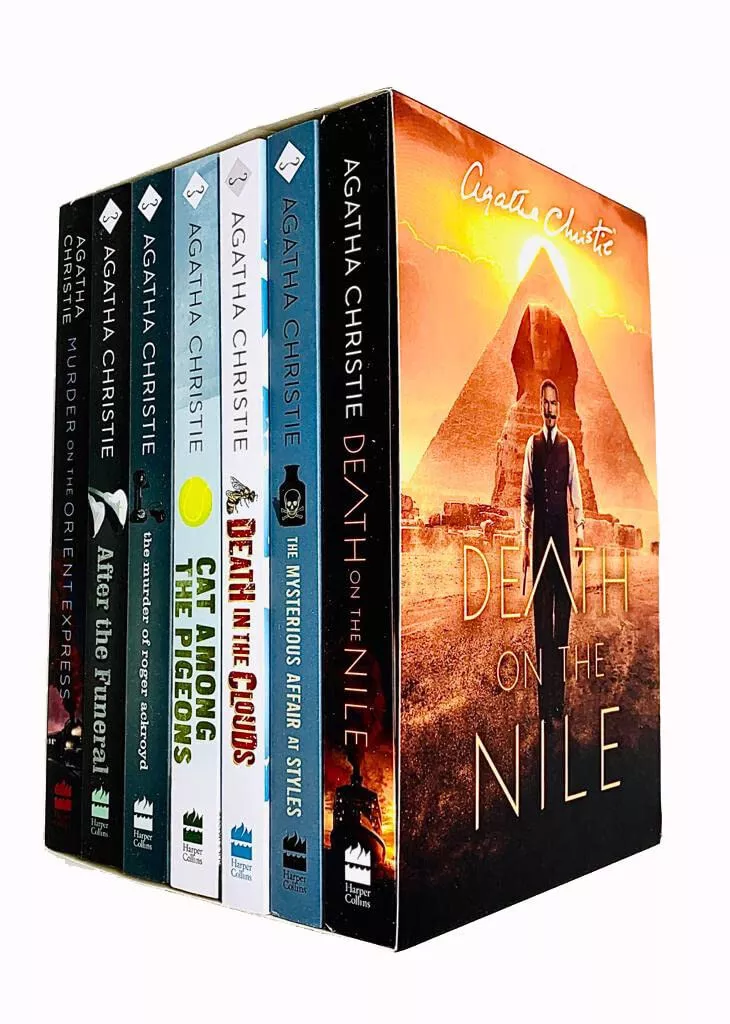 Agatha Christie Poirot Series 7 Books Collection Box Set