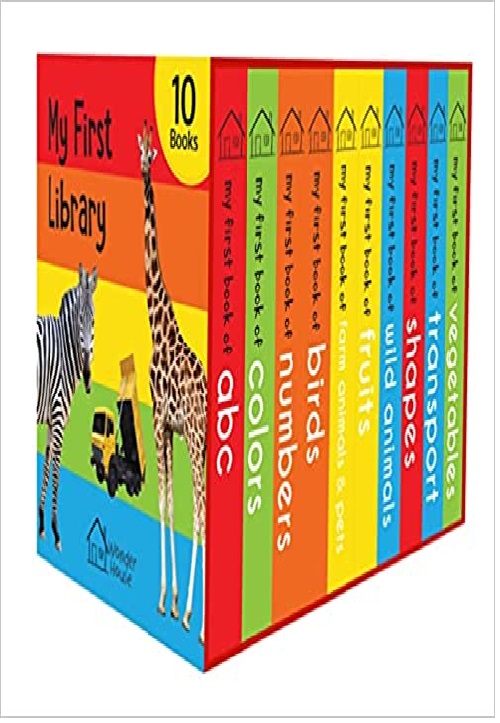 My First Library : Boxset Of 10 Board Books For Kids