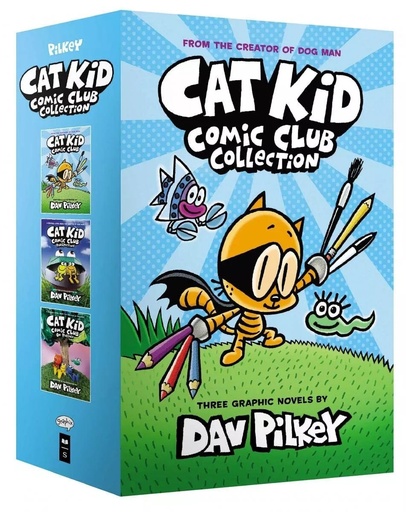 [9782020072762] Box Set Cat Kid Comic Club set of 3 books